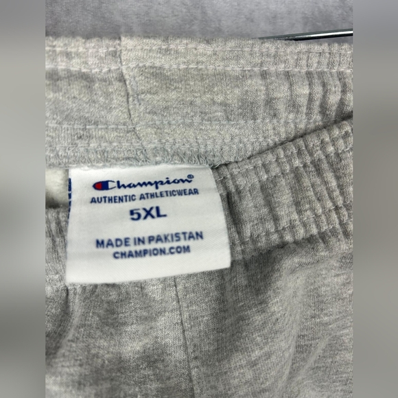 Champion Men’s Closed Bottom Jersey Pants Activewear 5XL In Grey - Picture 7 of 9